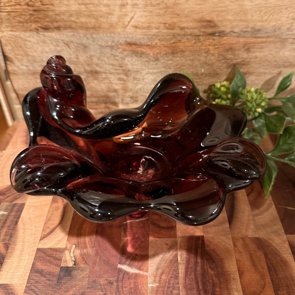 Vintage Murano handblown ashtray